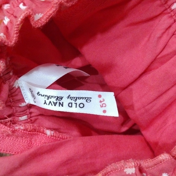 Girls 2 pieces set, Salmon Pink Dress and Off-white Top, Back to school - 5T & 4 - Picture 7 of 10